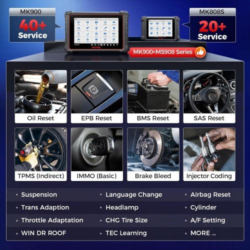 2026 Autel MaxiCOM MK900 Scanner , CAN-FD & DoIP FCA & Renault SGW Access New Version of MK808BT PRO, MK808S, MK808Z