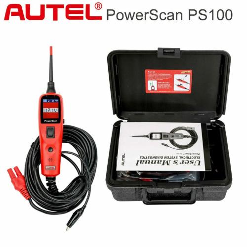 Autel PowerScan PS100 Electrical System Diagnostic Tool , Highly Reliable Circuit Tester Power Injection Test Leads