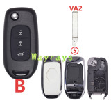 For Renault modified high quality key shell with logo place