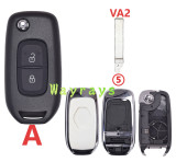 For Renault modified high quality key shell with logo place