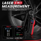 Autel MaxiTPMS TBE200E Tire Brake Examiner TBE200(E) Laser TireTread Depth & Brake Disc Examiner 2 in 1 Tester Work with ITS600E