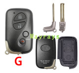 For Lexus key shell with oval logo place