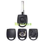 For VW key shell with light without battery with logo place