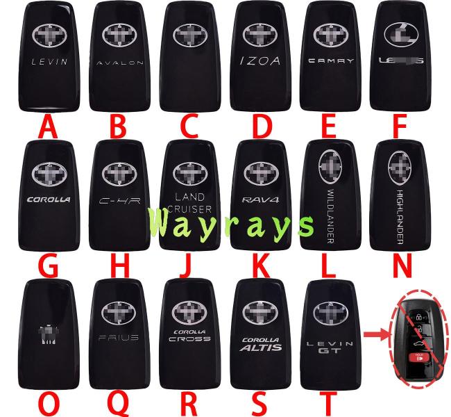 For Aftermarket toyota back with OEM logo place