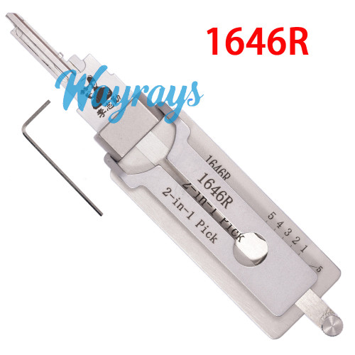 Lishi 1646r 2 in 1 tool.Support National CompX Mailbox Locks C9100 / C8700/ 1646R