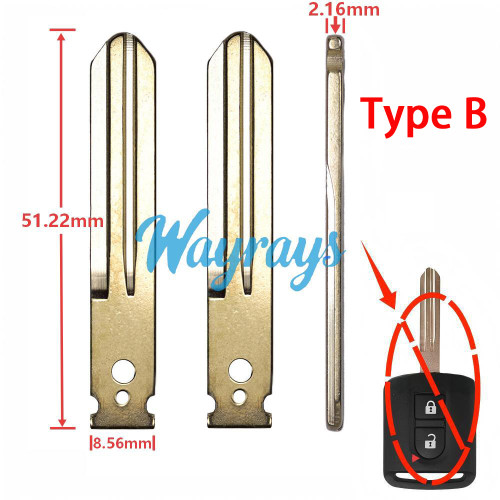 For Nissan key blade