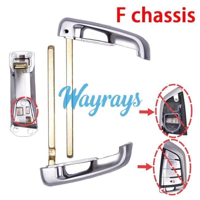 For Bmw  X1 X3 X5 X6 F chassis emergency key blade,Please pay close attention to the images! Do not purchase the wrong model.