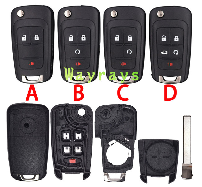 [Normal model] For Opel Chevrolet Buick key shell with round logo place