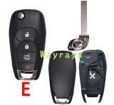 For Chevrolet key shell without logo