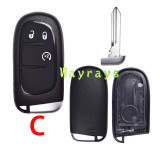 For Chrysler key shell with CY24 blade without logo