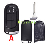 For Chrysler key shell with CY24 blade without logo
