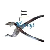 Pliers for removing the outside part of the lock cylinder