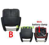 [with battery clamp]  For Chevrolet Brazil key shell without logo