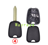 For Citroen Peugeot transponder key shell without chip without logo
