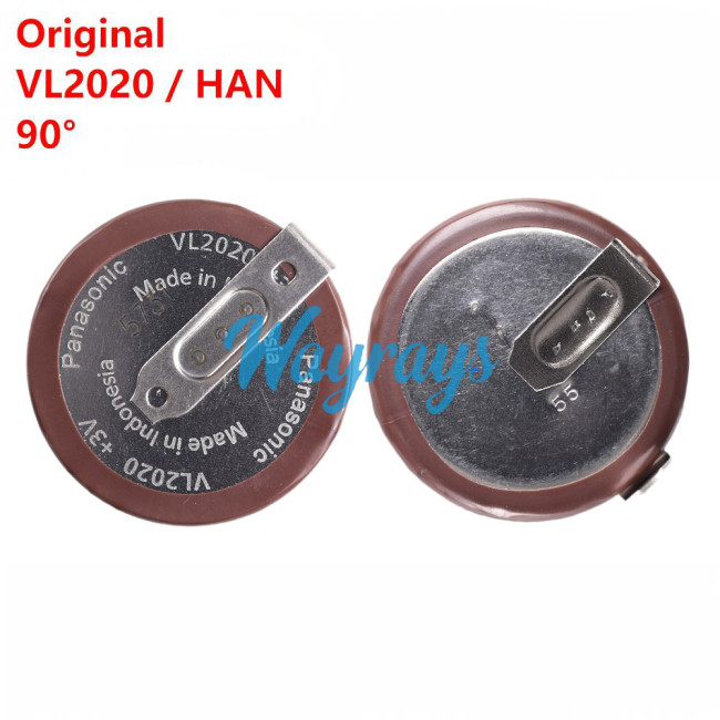 Original panasonic 1pc VL2020 / HAN 90° , 3V rechargeable battery