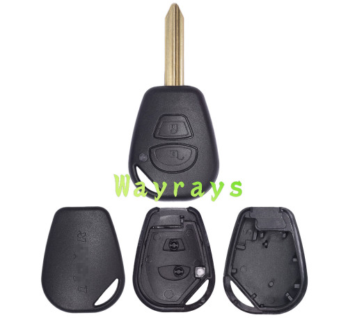 For Citroen key shell with OEM logo place