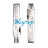 For HU66 VW Audi key blade with scale