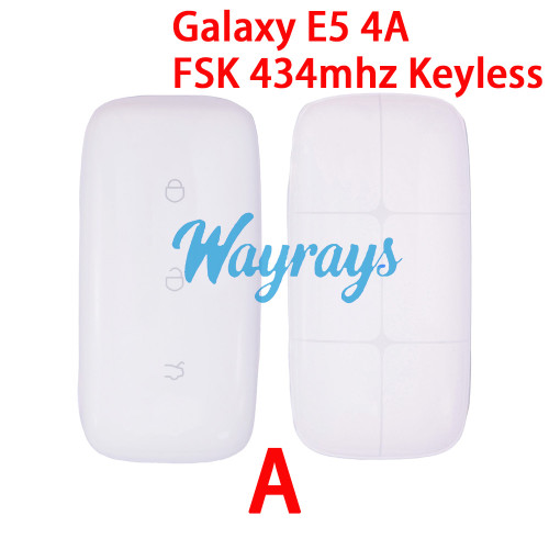 Original for Geely Galaxy E5 4A chip with FSK 434mhz keyless 3 button remote key