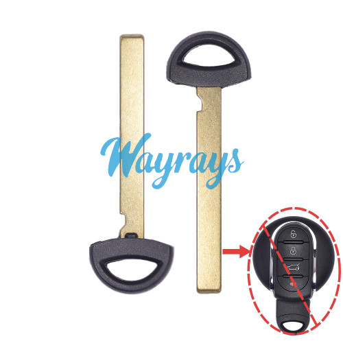For Bmw mini R56 F56 emergency key blade