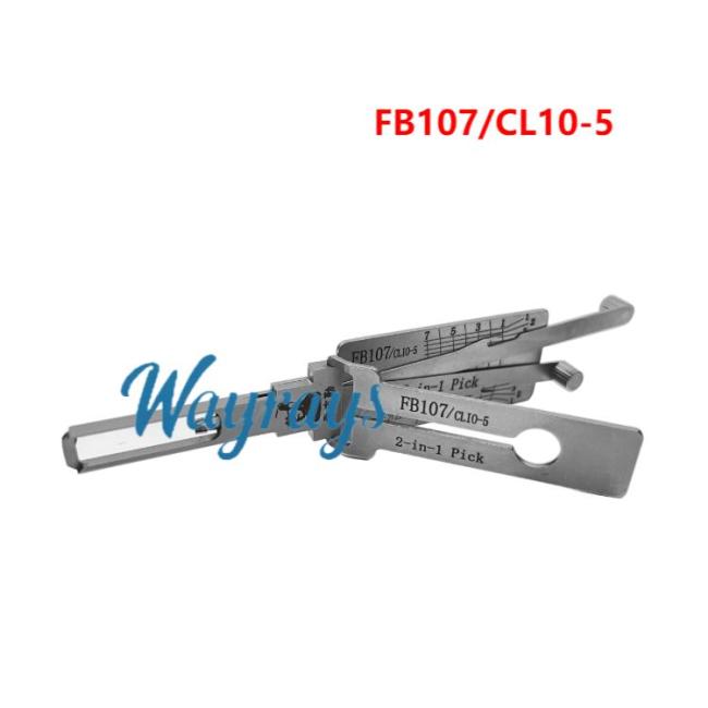 Lishi FB107 2 in 1 tool.Support Renault models, including the 2019+ Clio V and Captur.