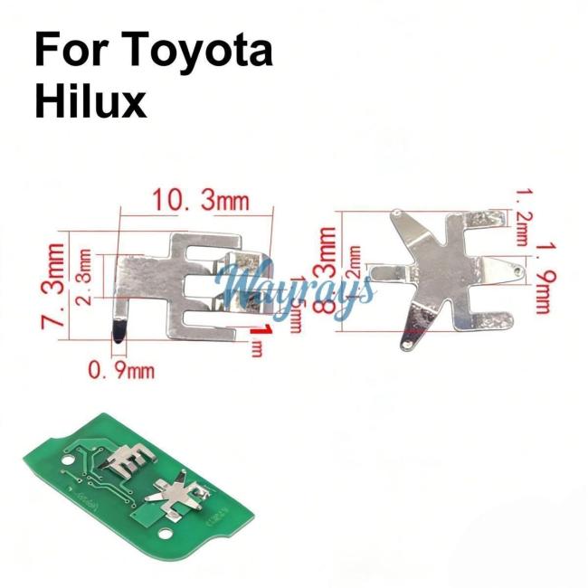 For Toyota Hilux Car remote controls battery clamp,Pls carefully verify the size! If the size is wrong, pls don't buy.If you wish to make a bulk purchase, please contact Sales.