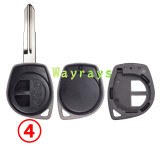 [Only the key shell part][Suitable for use with electronic chips] For Suzuki key shell without logo place