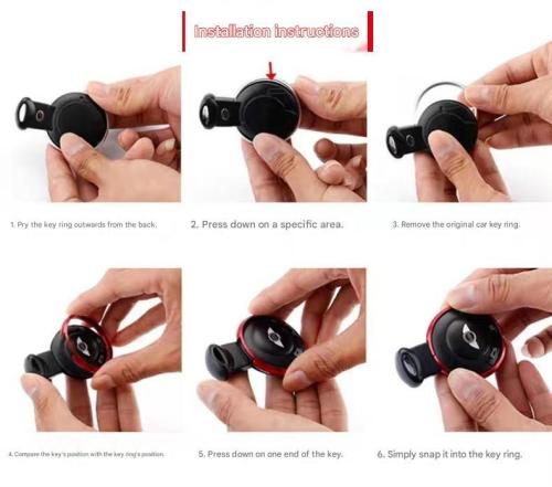 [Only the key shell part] For BMW Mini replacement ring, two material options: Aluminum alloy and Zinc alloy.  Zinc alloy is of higher quality and is less prone to breakage. Aluminum alloy no logo. Zinc alloy has OEM logo place