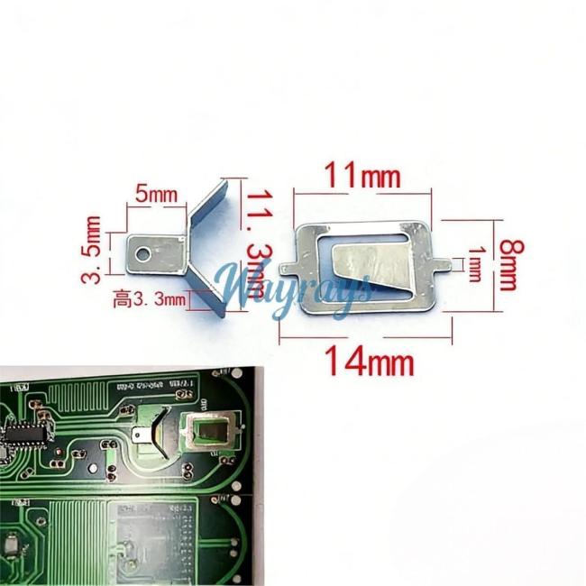 For Car remote controls battery clamp,Pls carefully verify the size! If the size is wrong, pls don't buy.If you wish to make a bulk purchase, please contact Sales.