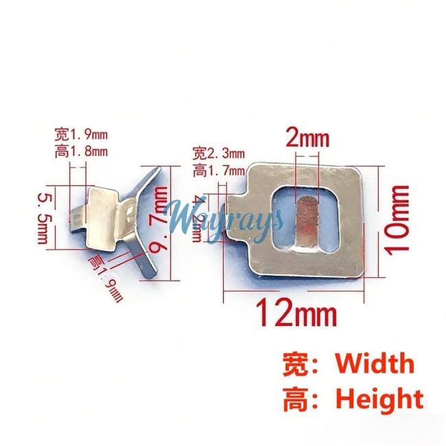 For Car remote controls battery clamp,
Pls carefully verify the size! If the size is wrong, pls don't buy.
If you wish to make a bulk purchase, please contact Sales.