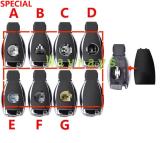 [Only the key shell part] For Benz BGA key shell back with OEM logo place