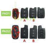 [Only the key rubber pad]For Renault,the MOQ IS 50,if you need other pcs,pls contact your sales