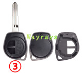 [Only the key shell part][Suitable for use with electronic chips] For Suzuki key shell without logo place