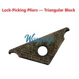 Car Repair Lock-Picking Pliers: Hardened Tool Steel Triangular Inserts (Wear-Prone Replacement Parts)