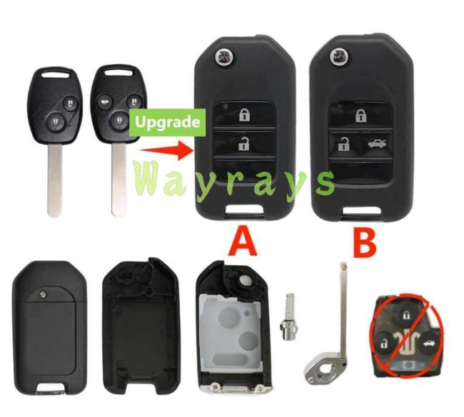 For Honda modified key shell without logo place