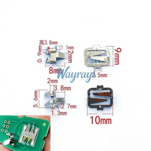 For Car remote controls battery clamp,Pls carefully verify the size! If the size is wrong, pls don't buy.If you wish to make a bulk purchase, please contact Sales.