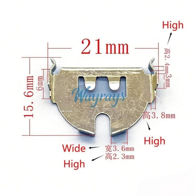 For Car remote controls battery clamp ,Pls carefully verify the size! If the size is wrong, pls don't buy.If you wish to make a bulk purchase, please contact Sales.