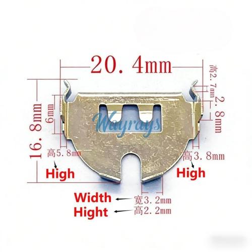 For Car remote controls battery clamp,Pls carefully verify the size! If the size is wrong, pls don't buy.If you wish to make a bulk purchase, please contact Sales.