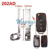 For VW 202AD button+whole blade if you need,pls ask the sales about the MOQ