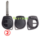[Only the key shell part][Suitable for use with electronic chips] For Suzuki key shell without logo place