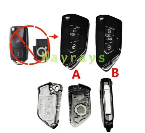 For VW B5 modified key shell with logo place