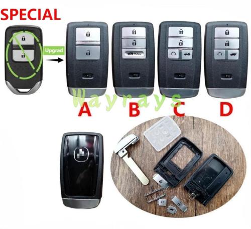 For Acura modified key shell with OEM logo place