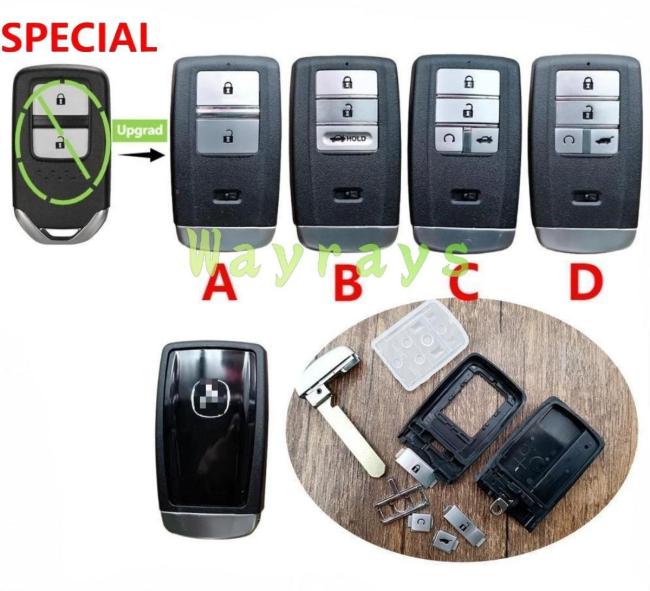 For Acura modified key shell with OEM logo place