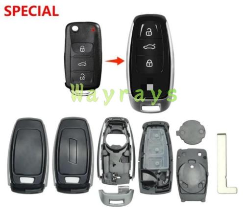 For VW 202AJ modified key shell with OEM logo place
