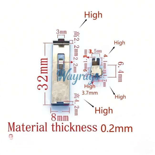 For Car remote controls battery clamp,Pls carefully verify the size! If the size is wrong, pls don't buy.If you wish to make a bulk purchase, please contact Sales.