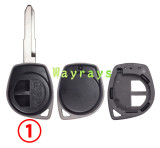 [Only the key shell part][Suitable for use with electronic chips] For Suzuki key shell without logo place