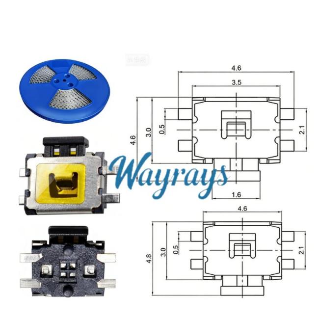 General  Key switch for key remote PCB, 1 set=3000pcs