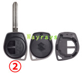 [Only the key shell part][Suitable for use with electronic chips] For Suzuki key shell with OEM logo place