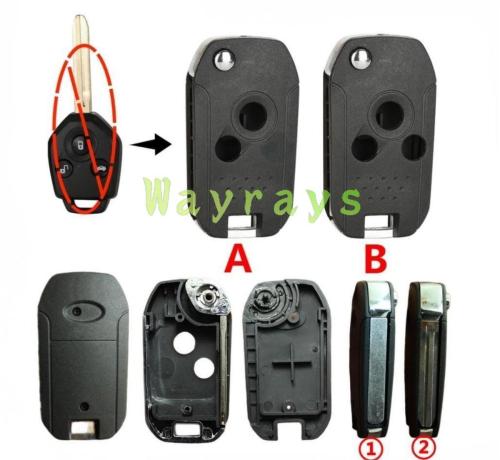 For old Subaru forester Legacy outback modified key shell with logo place