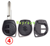 [Only the key shell part][Suitable for use with electronic chips] For Suzuki key shell with OEM logo place