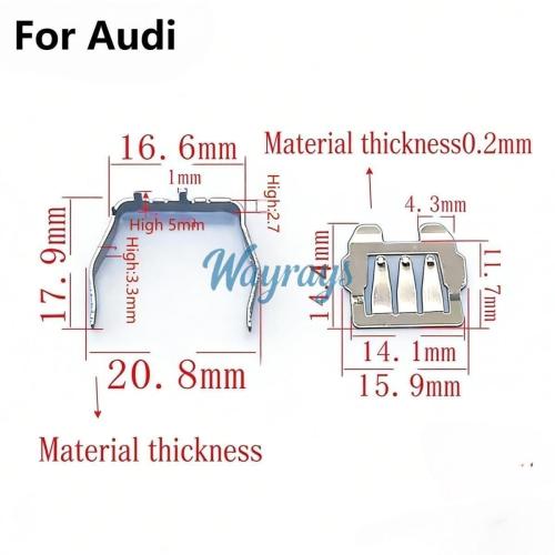 For Audi Car remote controls battery clamp,Pls carefully verify the size! If the size is wrong, pls don't buy.If you wish to make a bulk purchase, please contact Sales.